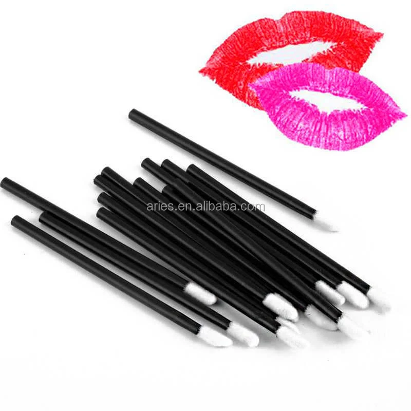 Disposable Lip Gloss Wands Flocked Sponge Tip Doe Foot Applicators