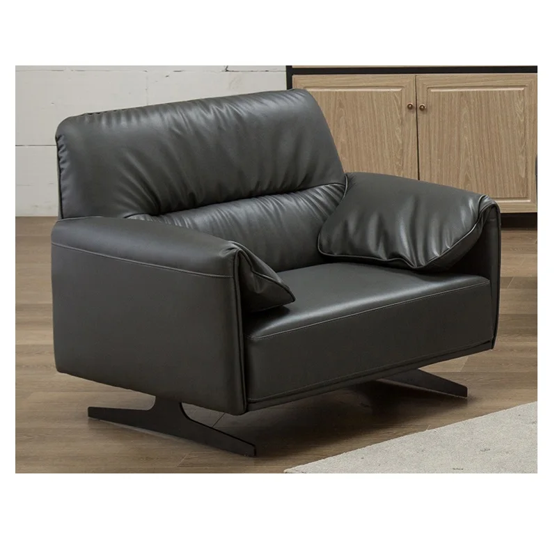 
8073 Contemporary Upholstered 78.4 inch Sofa / Living Room Couch, Dark Grey 