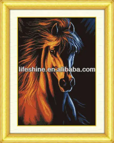 
Brand new horse cross stitch kit sets 11ct printed fabric for house decoration embroidery handicraft 
