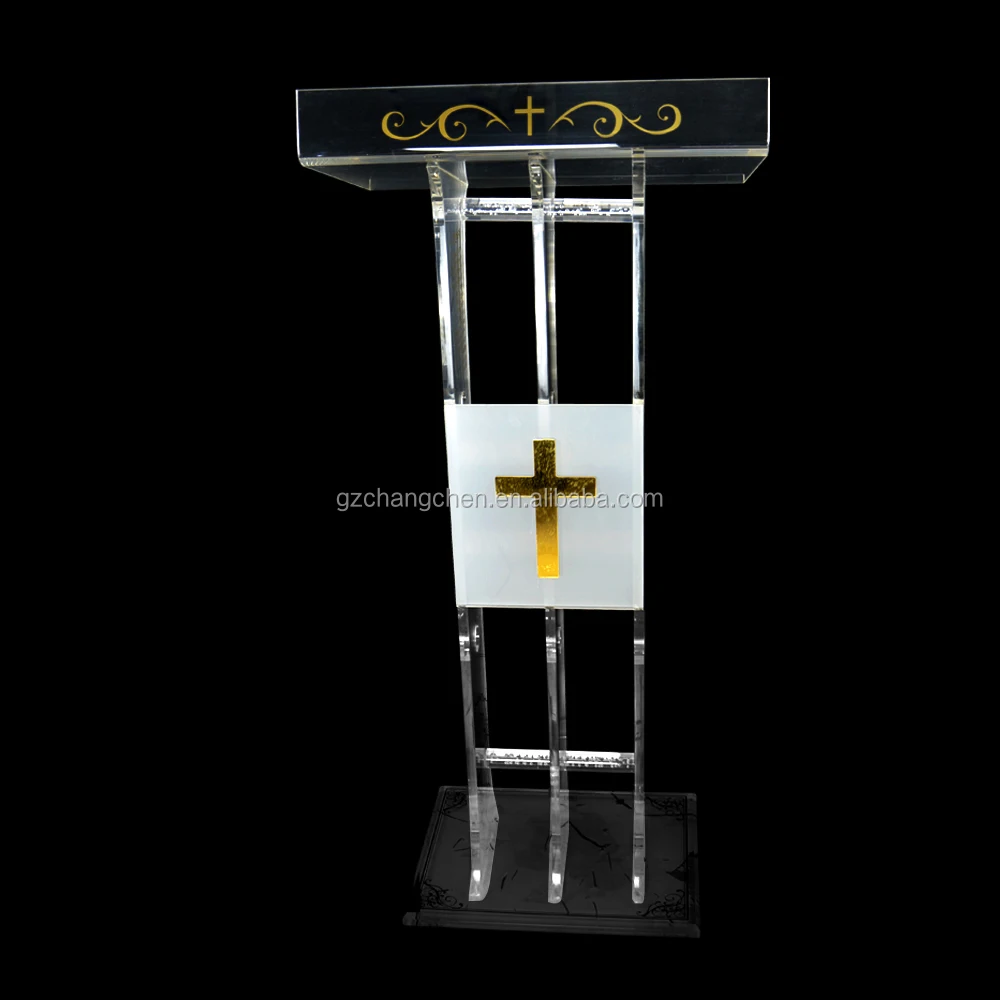 Cheap China customized acrylic lectern