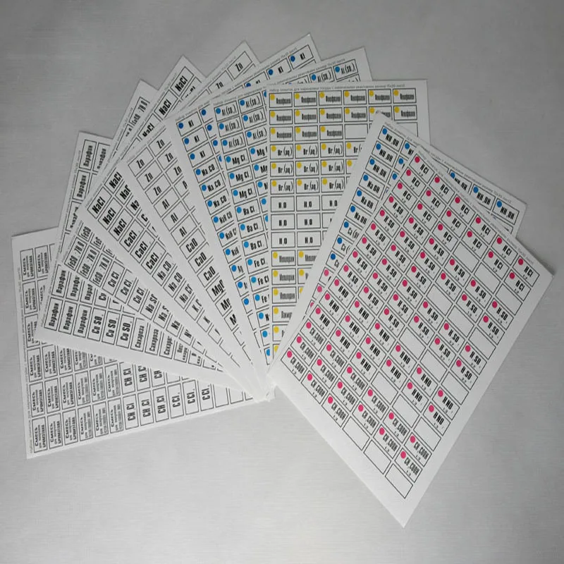 Chemistry Education Equipment Lab Use Labels