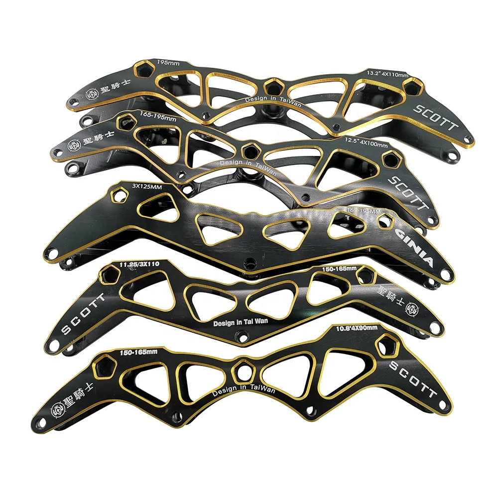 Professional Racing Inline Speed Skate Chassis Aluminum Alloy CNC Speed Inline Skate Frame