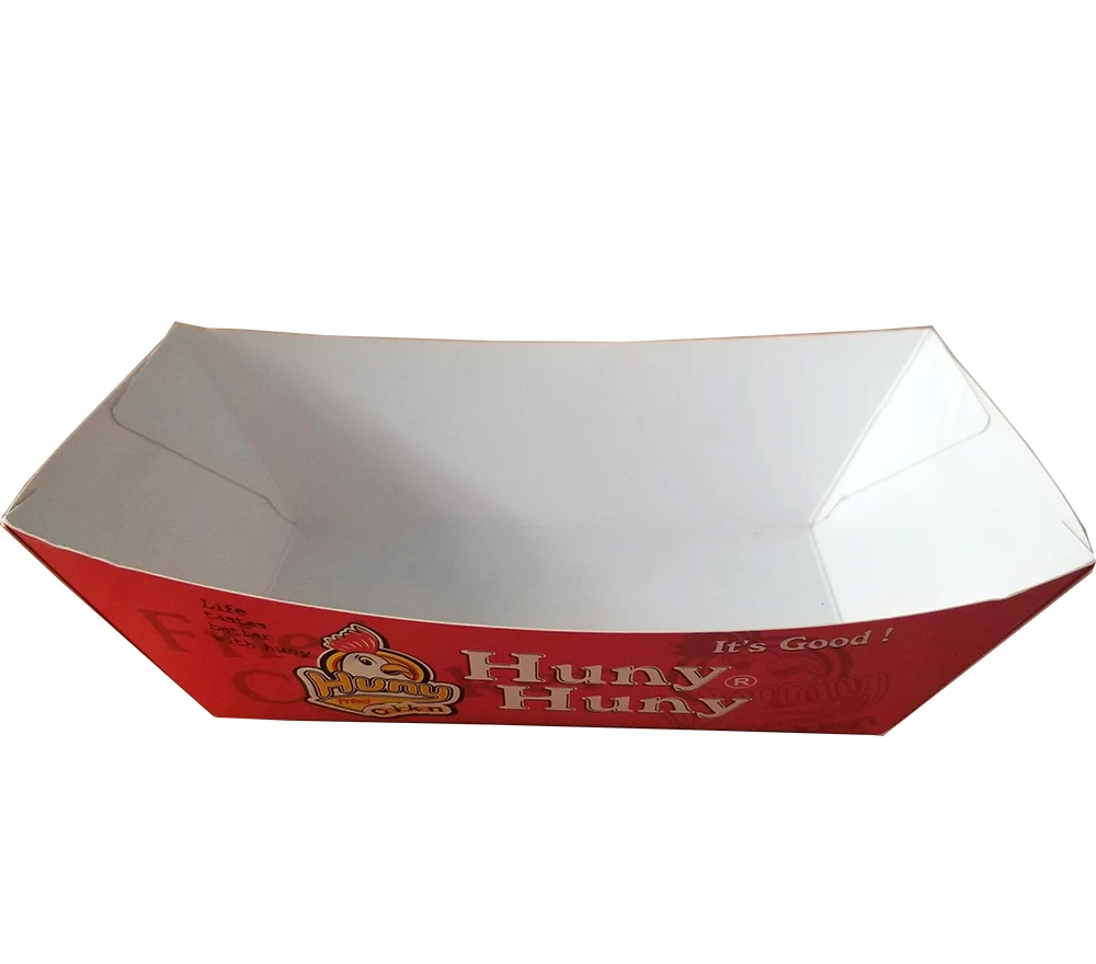 Burger cardboard box tray