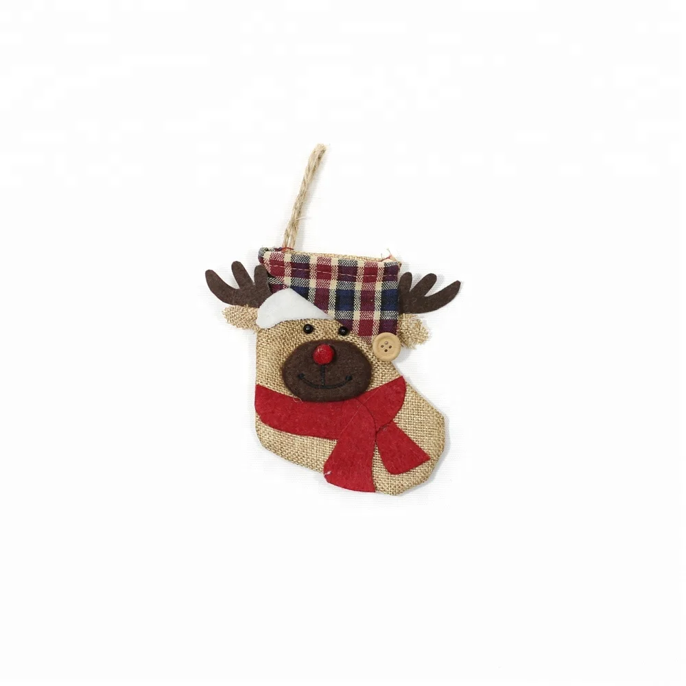 Small Socks Decorative Hanging Christmas Tree Ornament