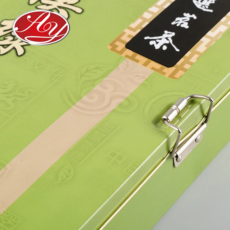 Большой контейнер из олова для пищевых продуктов металлическая упаковочная коробка чая