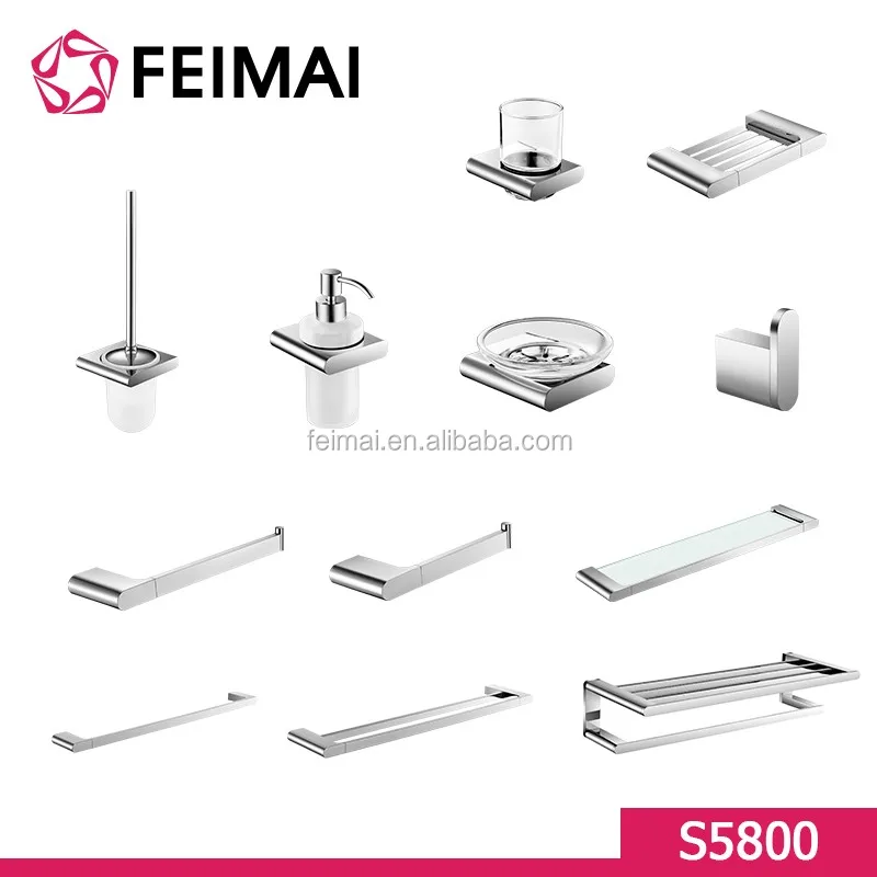
Brass bathroom accessories set bathroom fitting sanitary ware S5800 