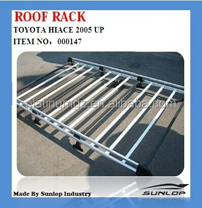 Sunlop exterior auto body parts hiace roof rack #000147 kdh 200 hiace auto roof rack