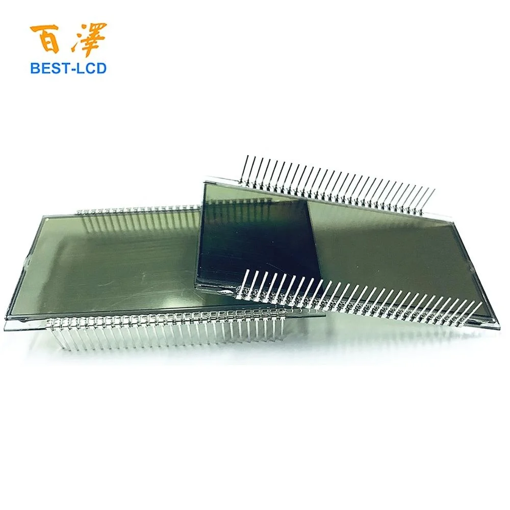 Custom size 56 Pin 6 Digits 7 segments HTN Positive LCD Display For Fuel Dispenser/Gas Station/ Petrol Pump/Oil Machine