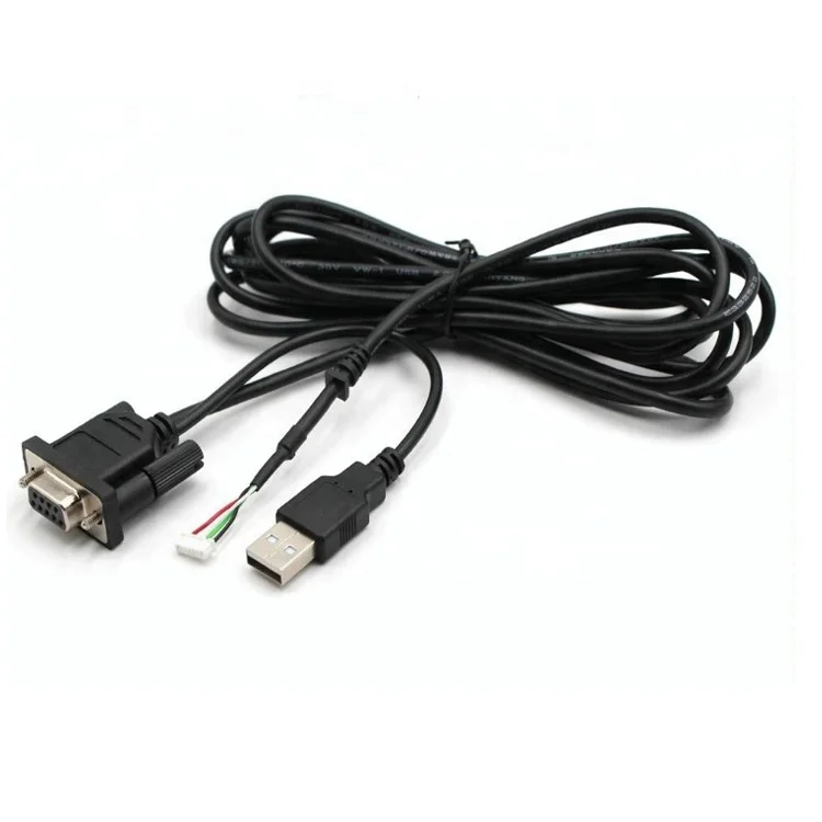
Custom DB9 RS232 female PC cable mini 2.0 USB adapter Converter Cable 