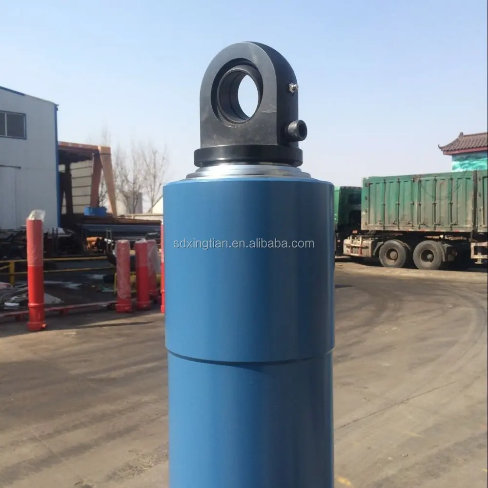 hydraulic jack Hyva type customized telescopic China manufacturer hydraulic cylinder XINGTIAN mining trucks hydraulic cylinder