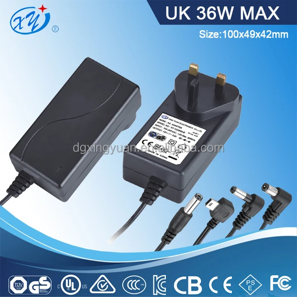 Великобритания сетевой адаптер с 5 В 12 В 24 В и ма 5А выход