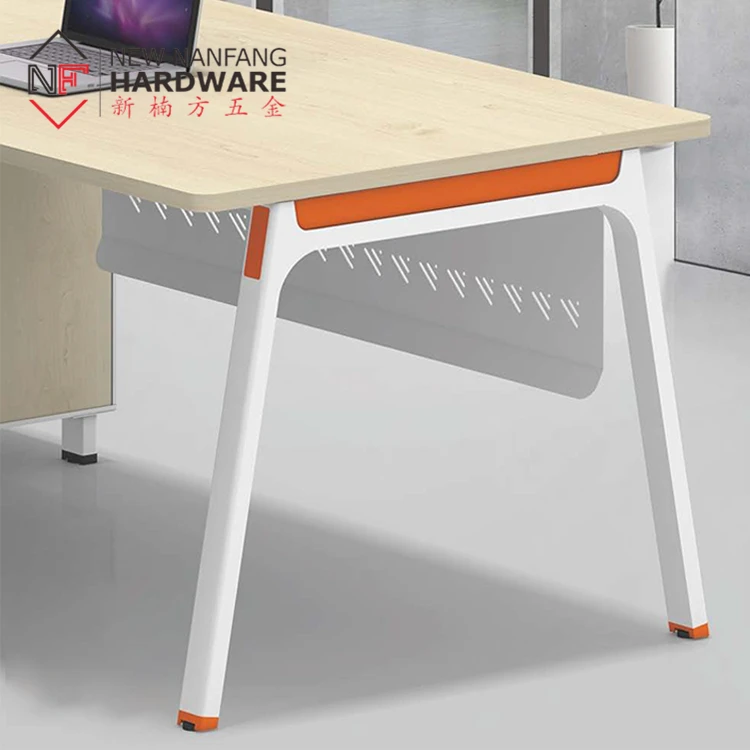 Hot sell powder coated black office metal table frame office workstation 4 person metal table frame