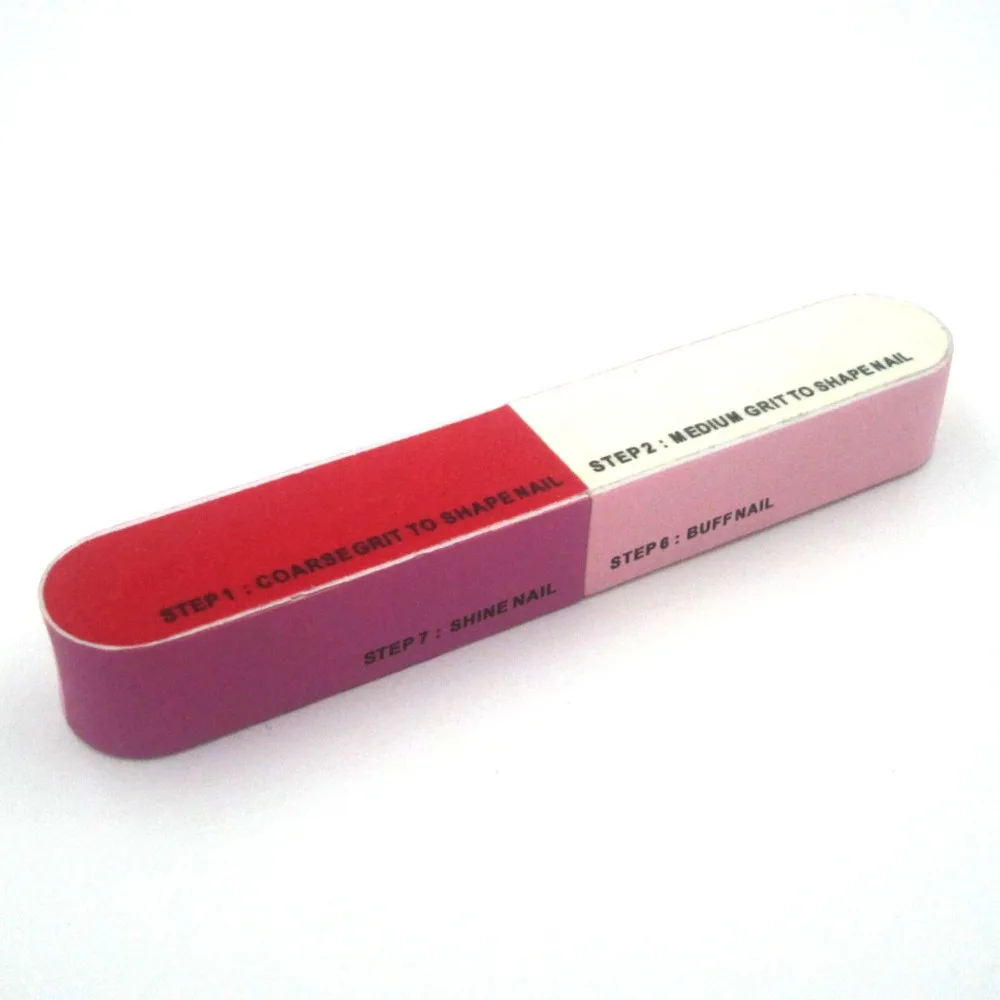 Cheap Nail Art Sanding Files Buffer Block Curve Nail Buffer 7 Side Nail Buffer