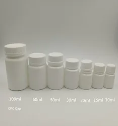 10ml 15ml 20ml 30ml 50ml 60ml 100ml 120ml 150ml 200ml HDPE White Pill Bottles Pharmaceutical Capsule Packaging Medical Bottle
