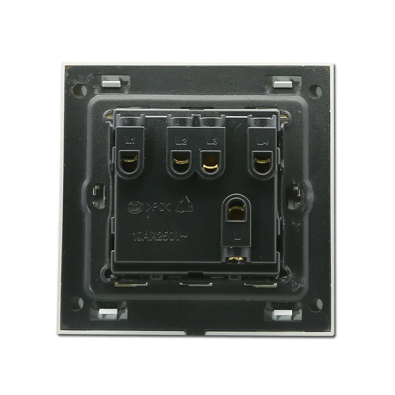 Best-selling 4 gang 1 way light switch pc plate electrical switch