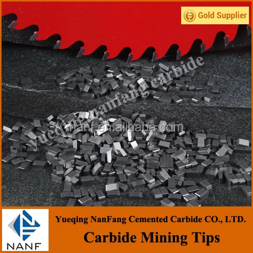 Customized YG6 YG8 good quality Tungsten Carbide Saw Tips for cutting wood,aluminium,metal