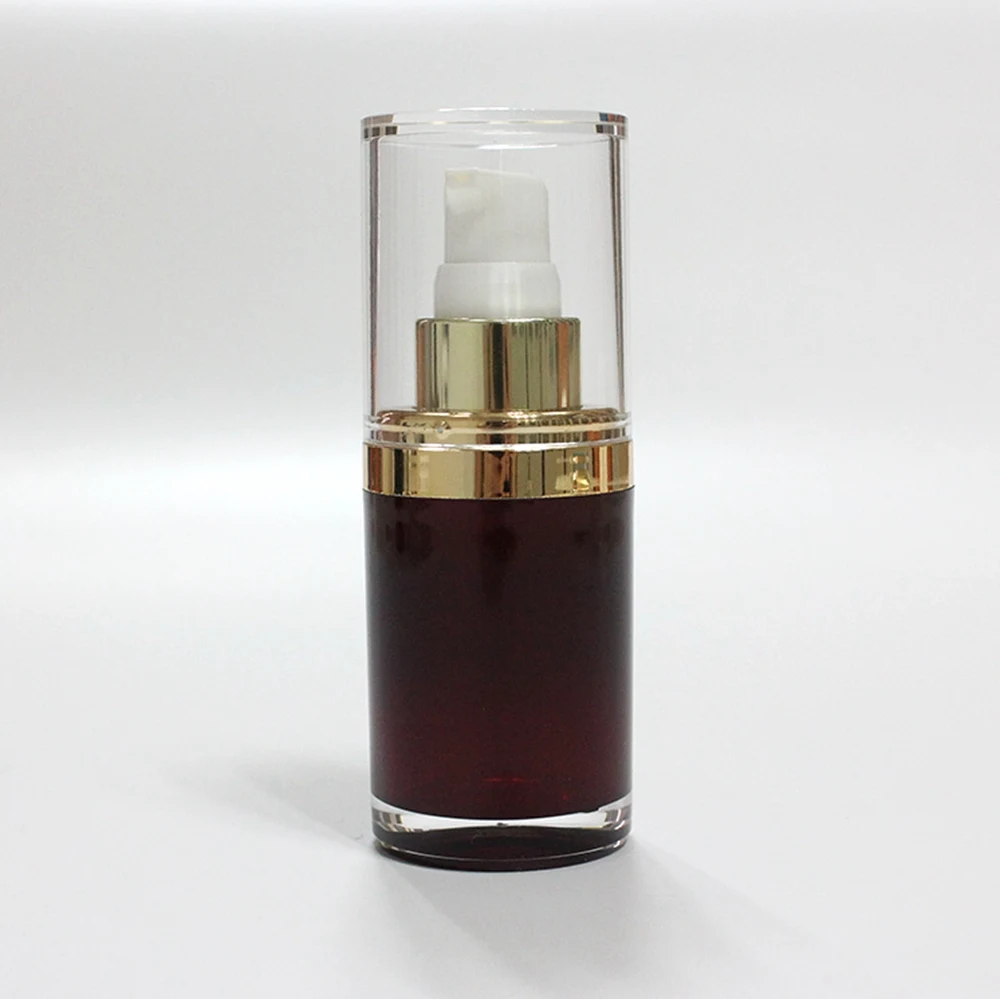 
Wholesale luxury amber skin care cosmetic packaging pet airless bottle 