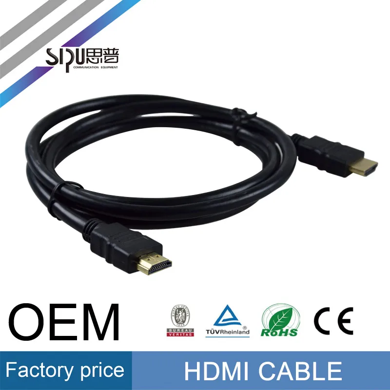 SIPU высокоскоростной черный поддержка 3D ethernet данных ccs 4 К 1.4 В hdmi кабель