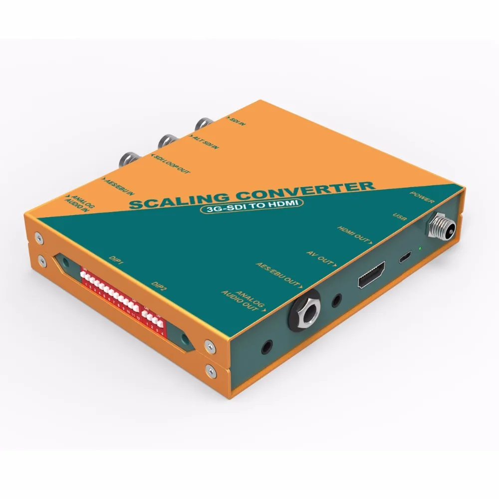 3G-SDI to HDM I & AV Scaling Converter Support SD/HD/3G-SDI/ AES/EBU/Analog Audio In&out