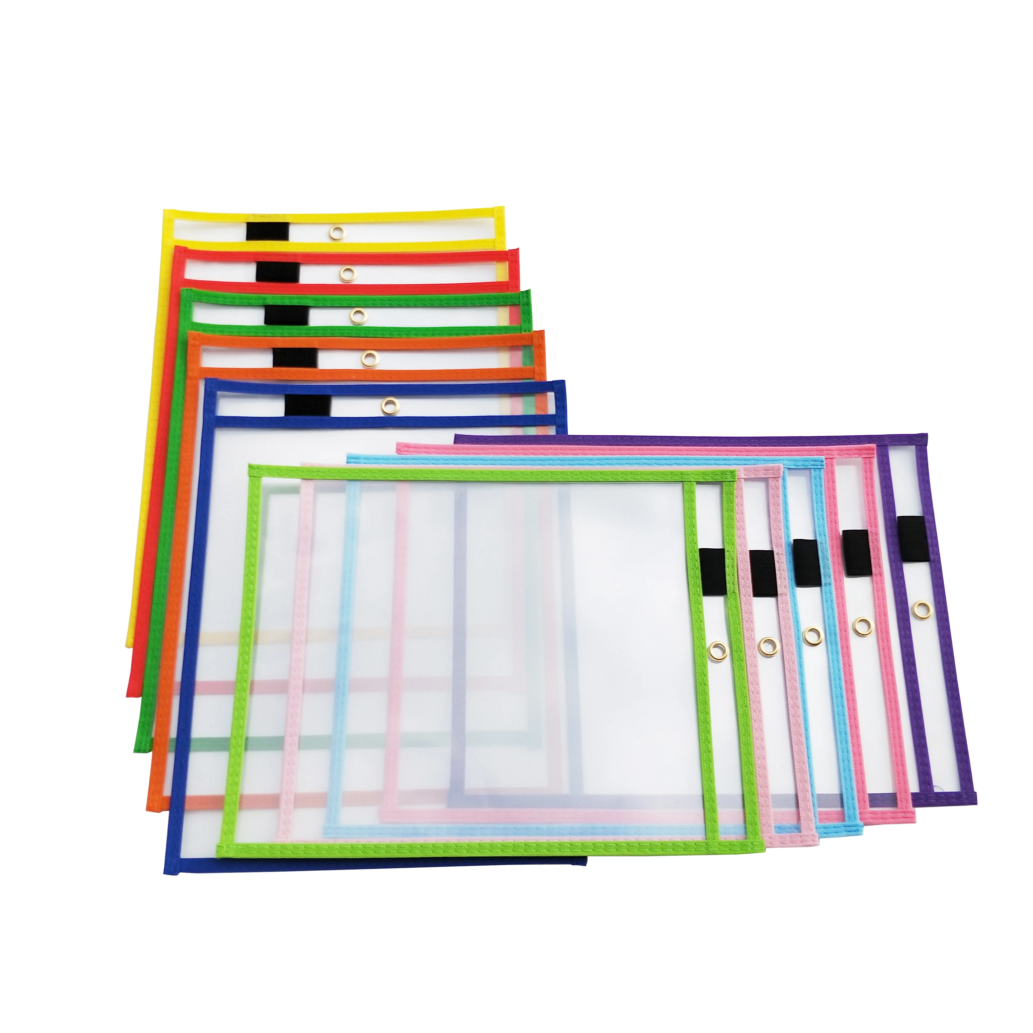 Dry Erase Pockets Sleeves Plastic Sleeve for Paper Teacher Classroom Supplies Folders Reusable Sheet Protectors Organization