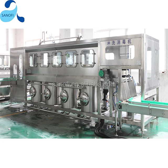 QGF-100 5 Gallon Pure Water Filling Machine Water Processing Line