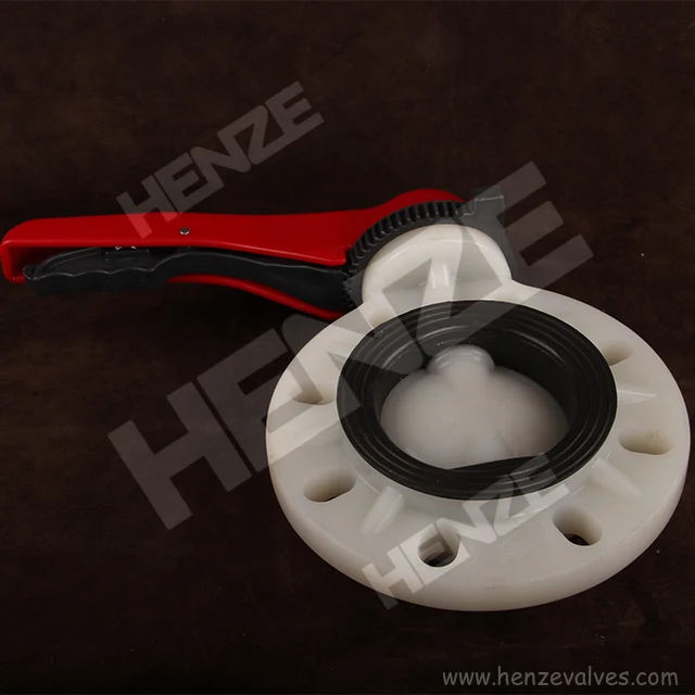 UPVC, CPVC, PPH, PVDF, FRPP Plastic Manual Butterfly Valve
