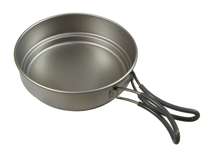 OUTDOOR CAMPING HIKING TITANIUM 400ML 1.2L COOKWARE CAMPING POT 2 PCS SET