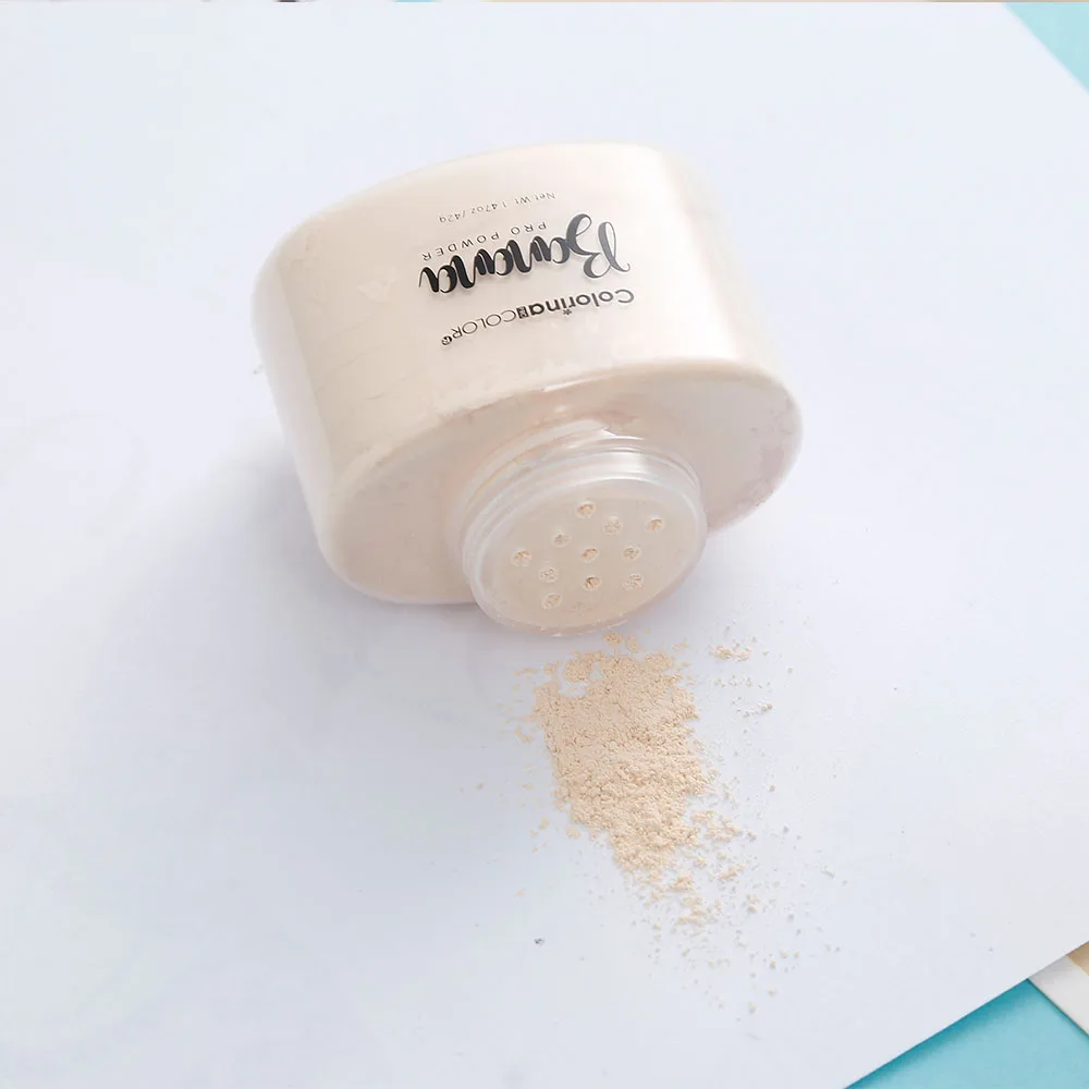 Customized Private Label  Face Whitening Loose Powder Makeup Cosmetics Banana Powder Processing Loose Powder