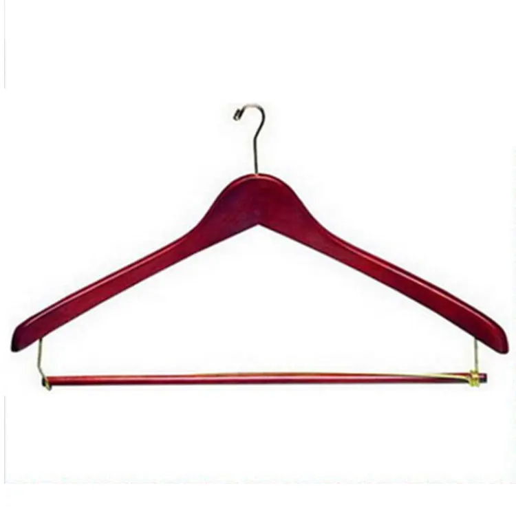 Китай оптовая продажа Противоугонная деревянная вешалка для гостиницы