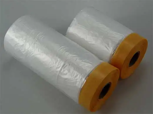 HDPE auto paint self adhesive pre taped masking tape film
