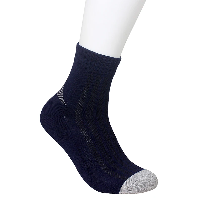 
Bamboo Boots Socks Black Men Spandex / Bamboo Fiber Casual Knitted Seamy Brand Anti Bacterial No Door for Autumn Adults 