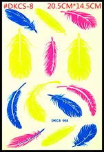 New design body jewerly sexy noctilucent feather tattoo pub special tattoo flash tattoos tatuagem maquiagem decals