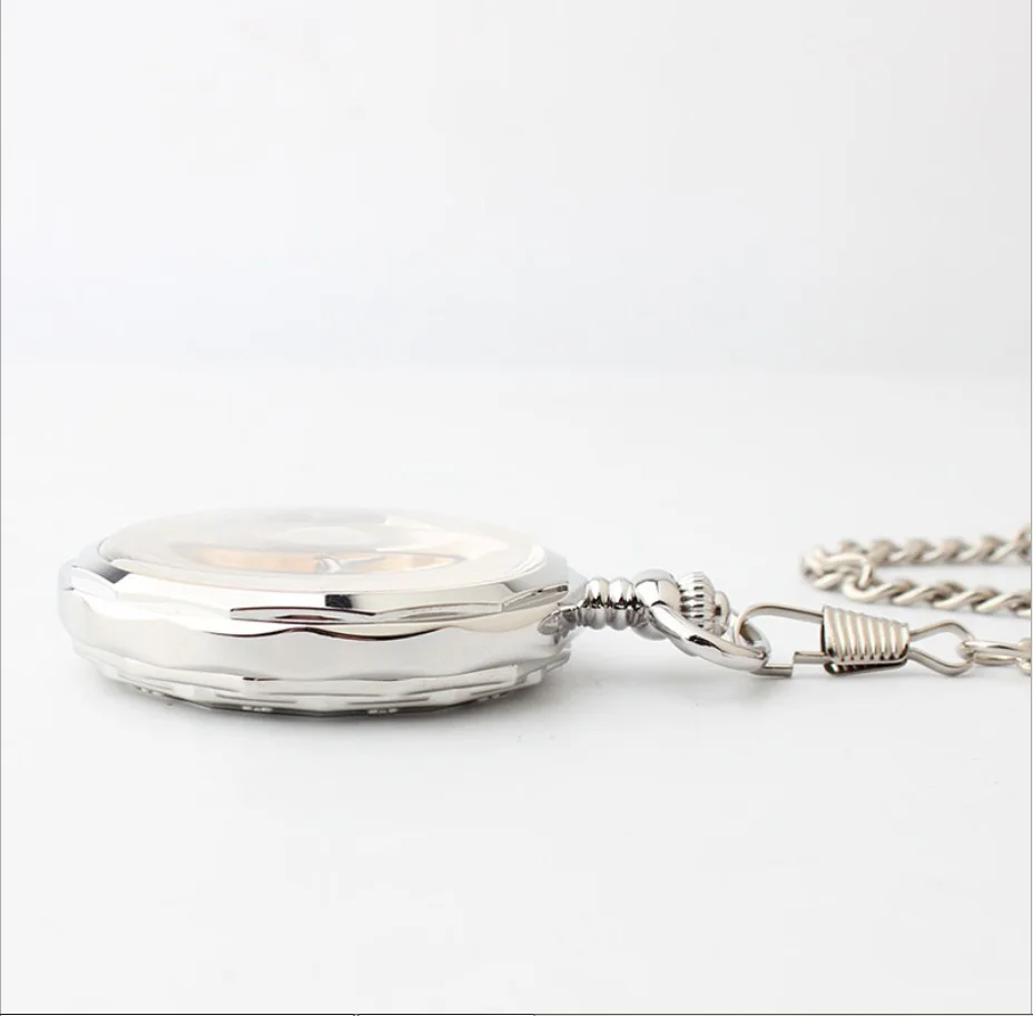 Silver Galaxy Pocket Watch Necklace and Your Choice of Planet, Moon, Sun, Star, Nebula, Galaxy - Space Jewelry WAT0003