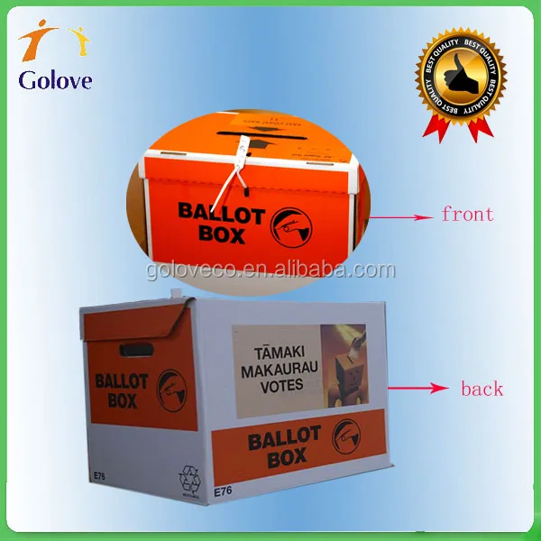 cardboard ballot box for New zealand 2017 general elections