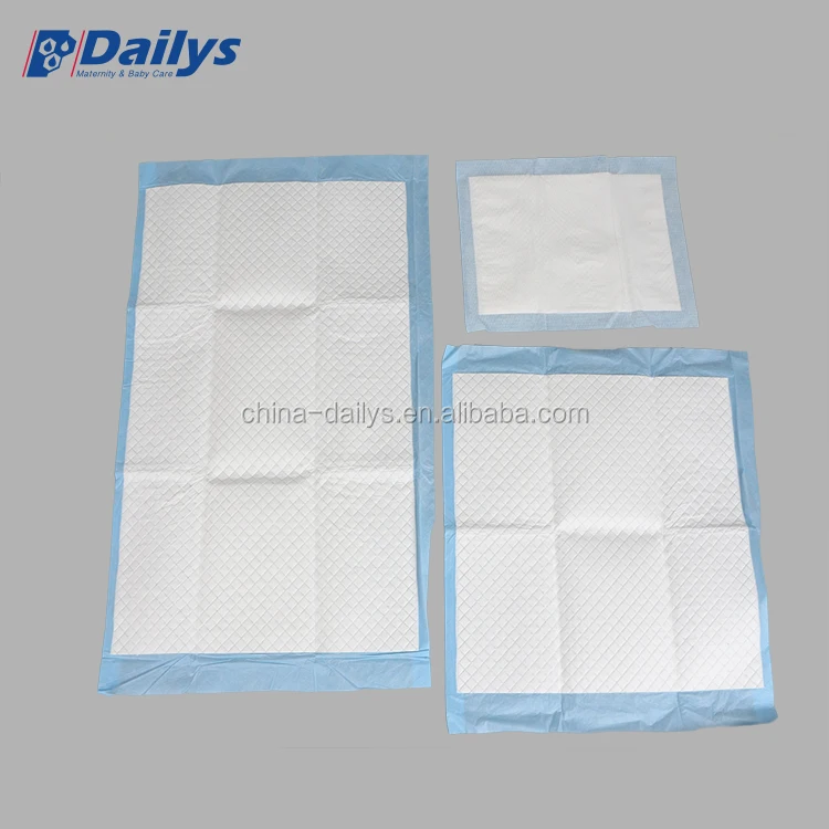 disposable pads hospital bed pads incontinence underpad/urine absorbent pet pads with breathable paper