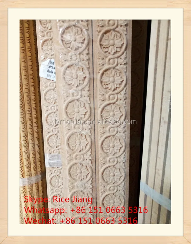 decorative furniture use beech wood moulding door frame with high quality and low price