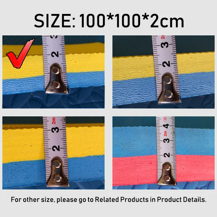 100cmx100cmx2.0cm Factory Wholesale Interlocking Eva Foam Martial Arts Tatami Floor Mat for Taekwondo Karate Martial Arts