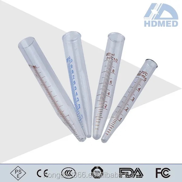 Lab glass D96 Centrifuge Tube with screw cap, graduated tube 100ml 200%