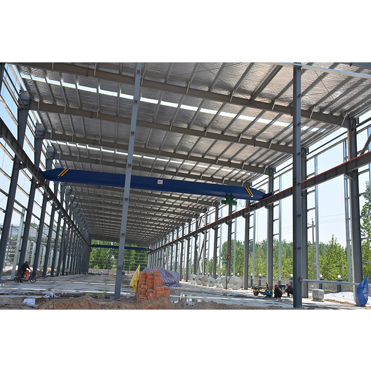 Prefabricated house low cost prefabricared kits prefab warehouse steel structure fabrication in Central African