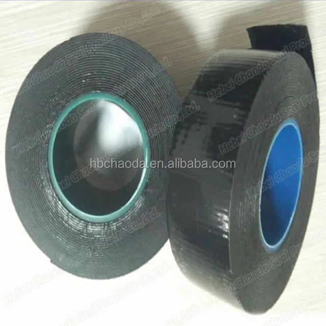 Heat resistant waterproof double sided adhesive rubber tape