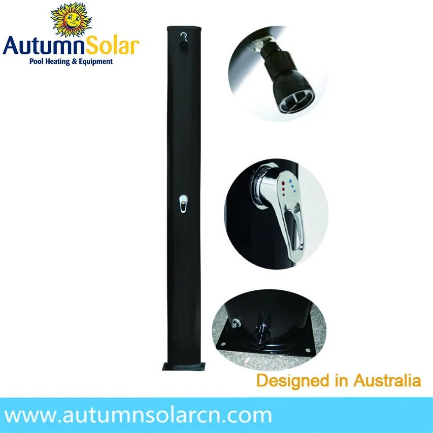 
40L aluminum outdoor garden swimming pool solar shower 