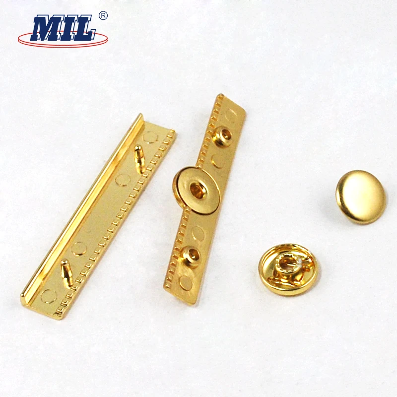 New Arrival Custom Gold Square Press Button Metal Snap Button For Wallet