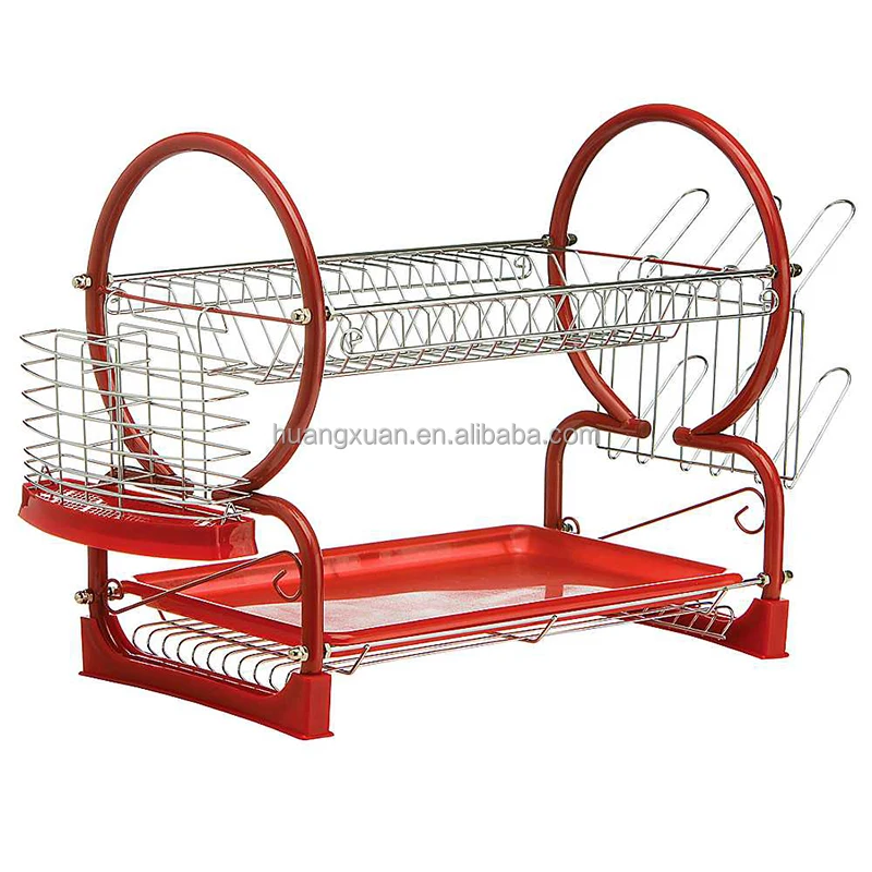 kitchen storage metal wire dish rack for sink