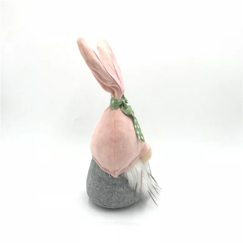 Custom Festival Supplies Nordic Folklore Christmas Easter Decoration Holiday Table Decor Pink Fabric Gnome For Home