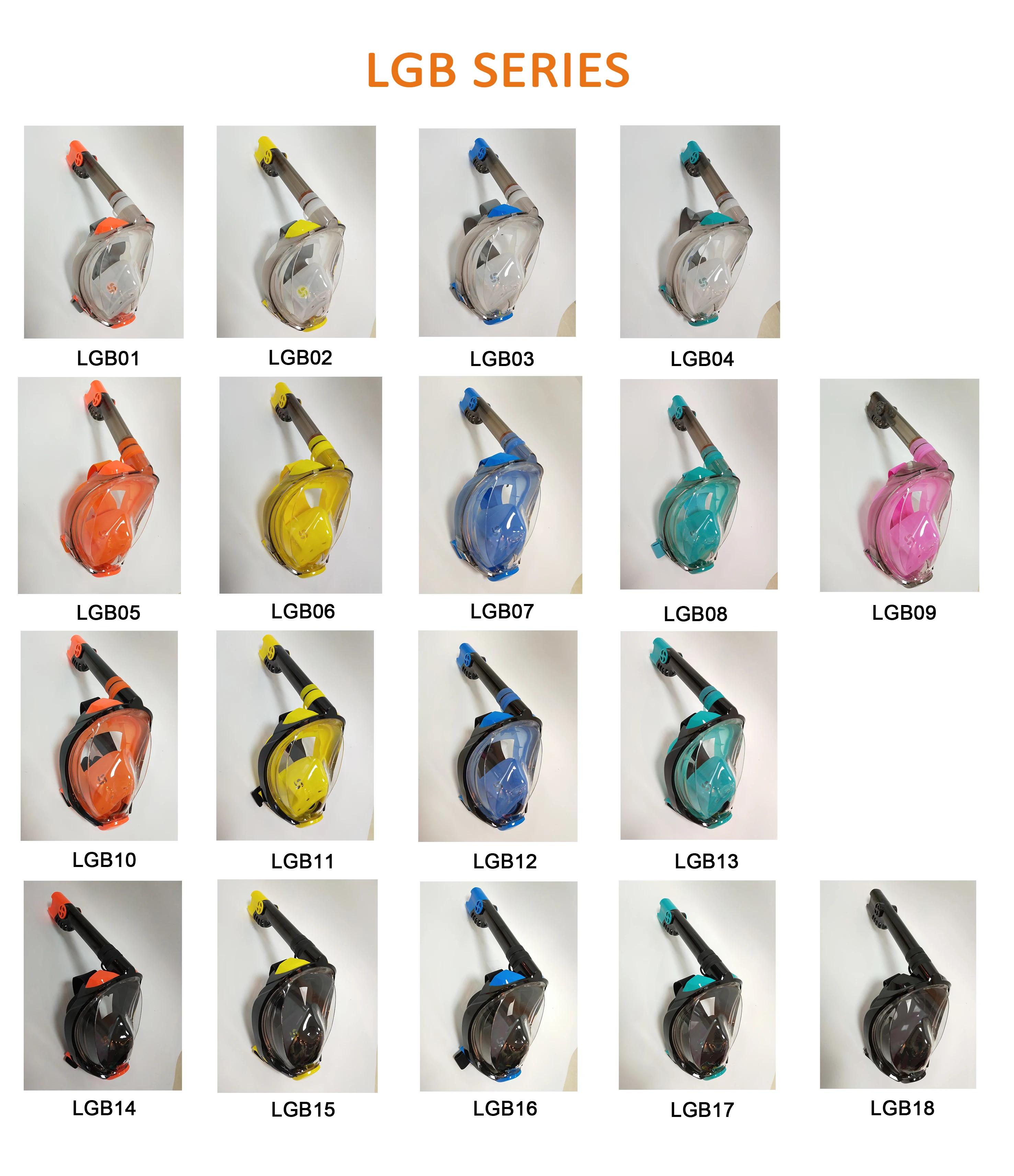 Anti Fog Waterproof Latest Under Water PC Lens Full Face Diving Mask