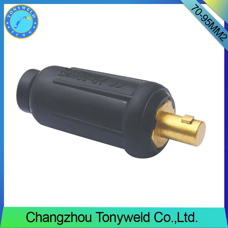 tig argon welding gun male cable joint 35-50