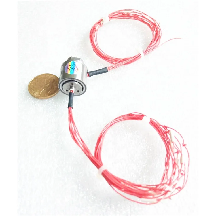  34 мм отверстие 6 провод сочетают в себе токосъёмное кольцо Однофазный ac мотор скольжения полюсных колес электрического соединителя роторного соединения