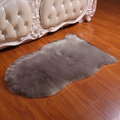 new design home carpet microfiber synthetic fake sheepskin rug faux fur carpet rug