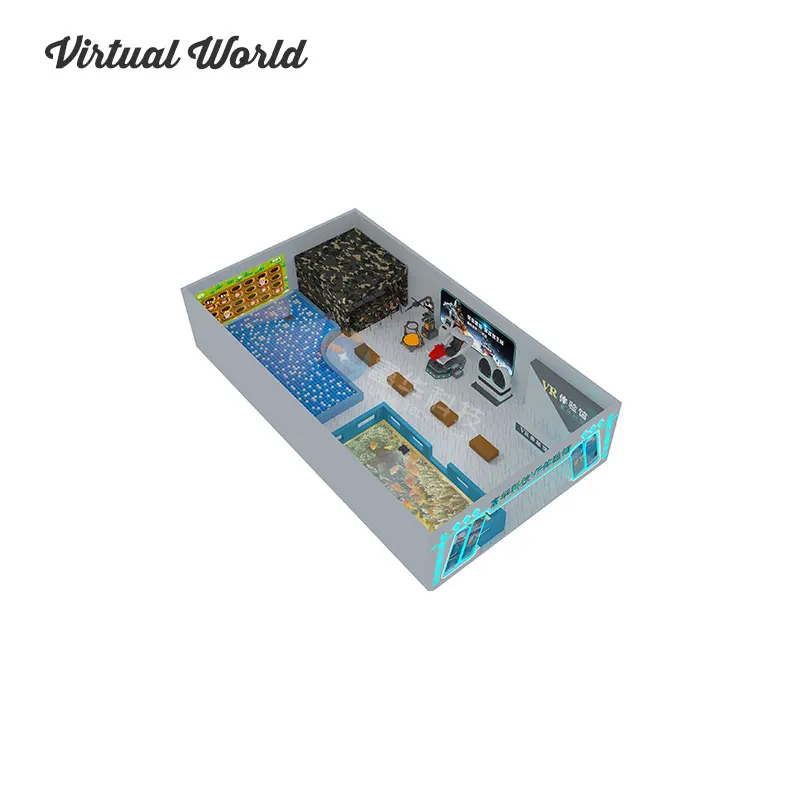 Indoor Amusement Truck Mobile 9D Cinema Game Simulator