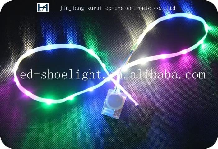 Flashing waterproof led strip light for shoe sole